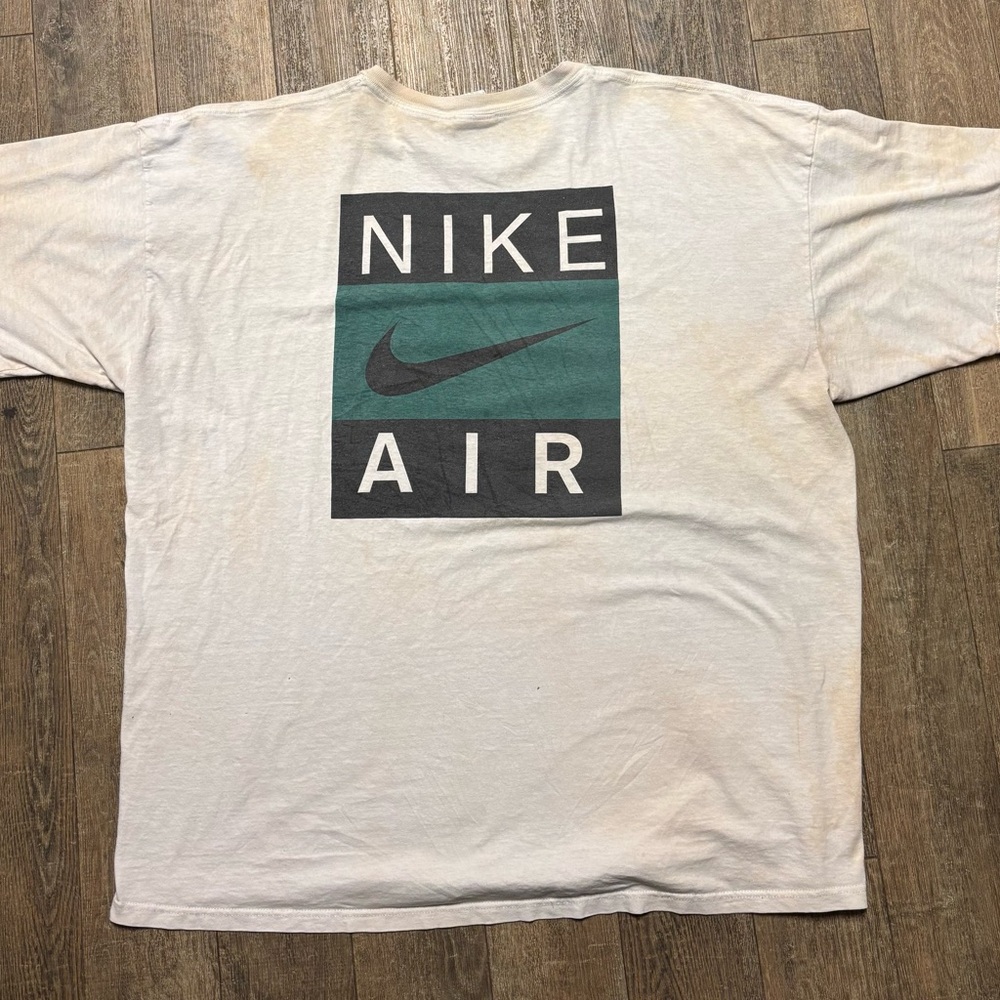Nike Cream T-Shirt with Red Logo